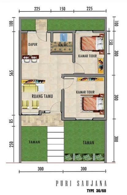 Rumah type 60 merupakan rumah dengan luas bangunan 60 m2. Denah Rumah Type 36/60 2 Lantai - Siapa Bilang Tipe Rumah ...