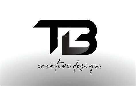 Tb Letter Logo Design With Elegant Minimalist Looktb Icon Vector With