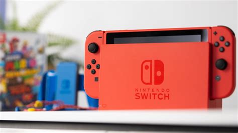 Nintendo Switch Bundle With Mario Red Joy Con 20 Nintendo Eshop