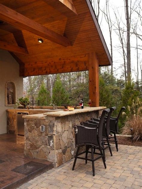 Serve drinks, enjoy delicious meals and spend quality time with friends and family at a new patio bar. Awesome Outdoor Kitchens With Bars