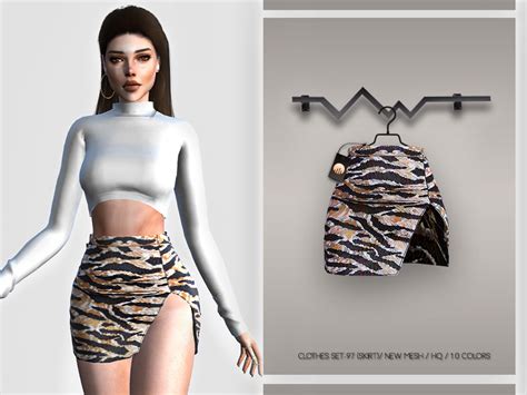 Clothes Set 97 Skirt By Busra Tr From Tsr • Sims 4 Downloads