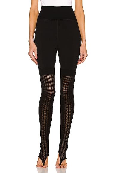 Wolford X Mugler Cut Out Lace Up Tight In Black Fwrd