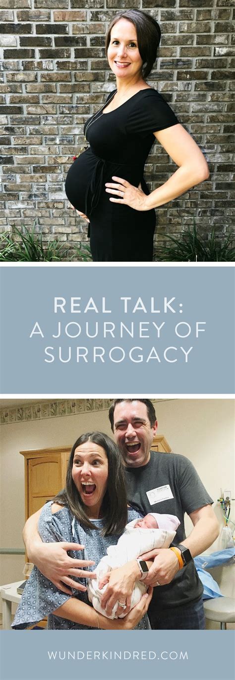 two photos with the words real talk a journey of surrogacy