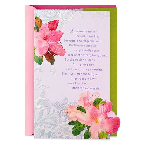 A Mothers Life Poem Mothers Day Card Greeting Cards Hallmark