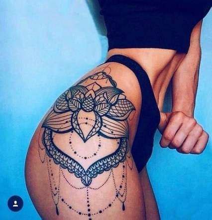 Pin En Tatuajes Muslo Femenino