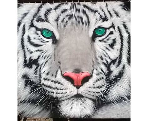 White Tiger Painting Oil Painting On Canvas 40 X40 LaFactory