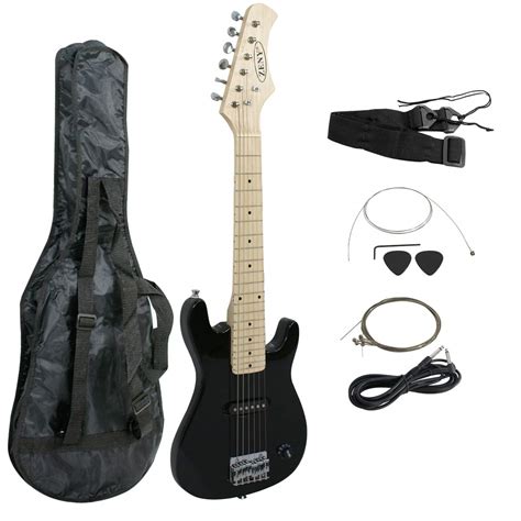 Get the gear you need today with our 0% financing options. Full Size Black Electric Guitar with Beginner Starter ...