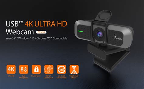 Jvu430 J5create Usb 4k Ultra Hd Webcam Techbuy Australia