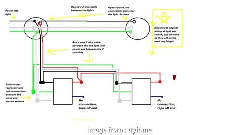 Print the cabling diagram off and use highlighters to trace the routine. Connecting A Light Fixture Wiring Creative Motion Sensor ...