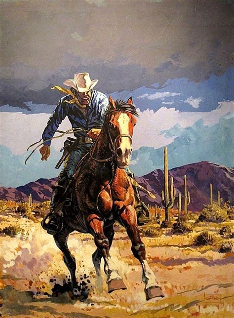 Cowboy Painting By Jean Giraud Aka Moebius Cowboy Artists Cowboy