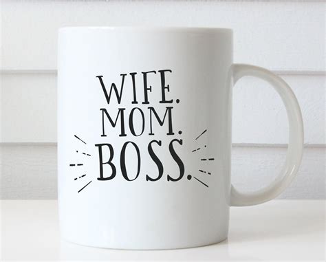 11 Ouncewife Mom Boss Mug Girl Boss Mug Boss Coffee Mug Funny Letter Coffee Mug Wife Mug