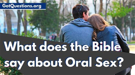 What Does The Bible Say About Oral Sex