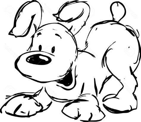 Dog Line Drawings Clip Art