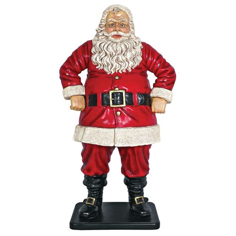 Great for christmas themed party, indoor and outdoor decorations, or yards decoration! Design Toscano Jolly Santa Claus Large Statue & Reviews ...