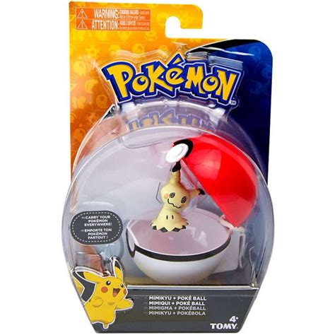 Pokemon Clip N Carry Pokeball Mimikyu And Poke Ball Figure Set