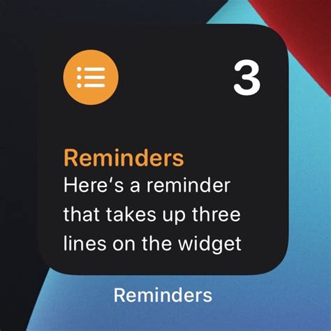 2x2 Reminders Widget Now Displays The First Reminder Instead Of Only