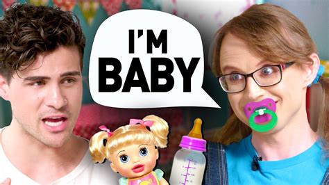 I Spent A Day With Adult Babies Youtube