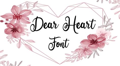 Heart Font Free Fonts Vault