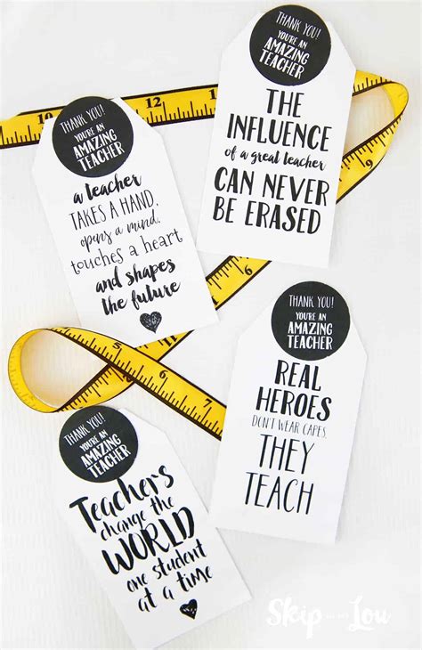 Quotes by jefferson parish schools on vimeo, the home for high quality videos and the people who love them. Inspirational Teacher Quotes Gift Tags | Skip To My Lou