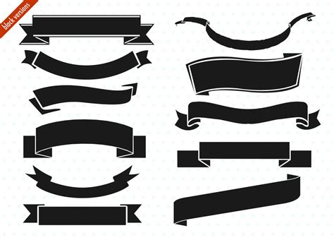 Ribbon Banner Clipart Black Clip Art Library