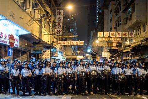 Photos Clashes In Hong Kong As Police Clear Protest Site