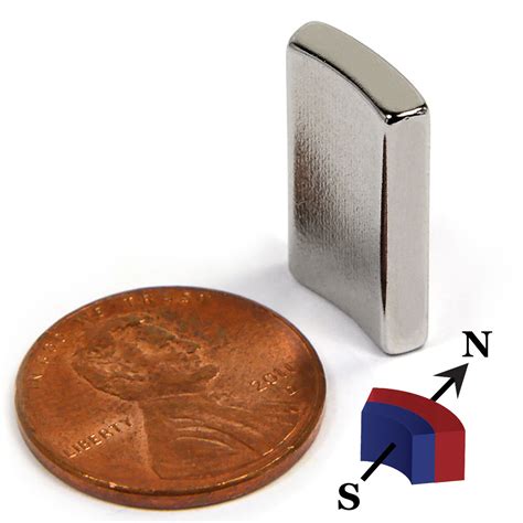 Arc Neodymium Magnet N42sh 395mgoe Cms Magnetics