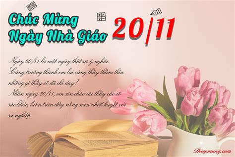Mẫu Thiệp ý Nghĩa Chúc Mừng Ngày Nhà Giáo Việt Nam 2011 Mới Nhất