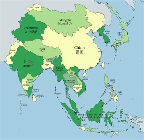 An Alternate Eastsouth Asia Rimaginarymaps