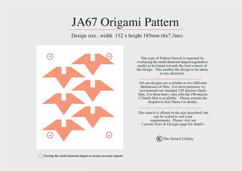 44 Ja67 Origami Stencil Library