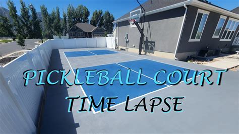 Pickleball Court Painting Time Lapse YouTube