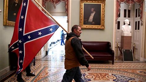 Man Who Carried Confederate Flag In Us Capitol And Son Found Guilty Of Felonies Cnnpolitics