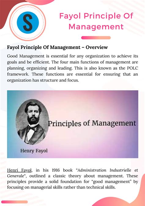Fayol Principle Of Management By Studymaterialcenter Issuu