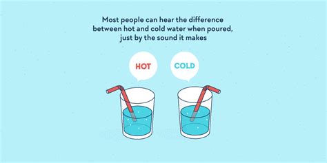 Most People Can Hear The Difference Between Hot And Cold Water When