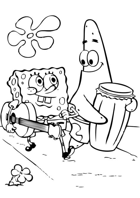 Baby Spongebob Coloring Page