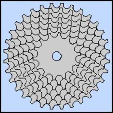 Once you delve deeper into the mechanics of chains and sprockets you will realise how incredible automatic chain lubrication significantly increases chain and sprocket life and saves you money on replacement parts. Tech Drawing of a Bike Sprocket