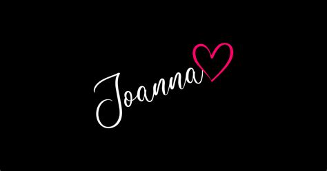 Joanna Name Calligraphy Pink Heart Joanna Name Posters And Art