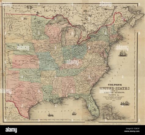 1800 Map Usa Hi Res Stock Photography And Images Alamy