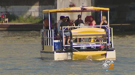 Pedal Powered Party Boat Launches In Pittsburgh Cbs Pittsburgh