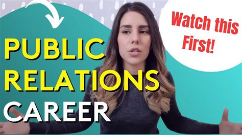 Public Relations Manager Career What To Know Before Choosing This Career Youtube
