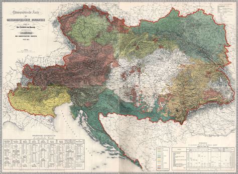 Ethnic Map Of The Austrian Empire In 1850 Kartographie Geschichte