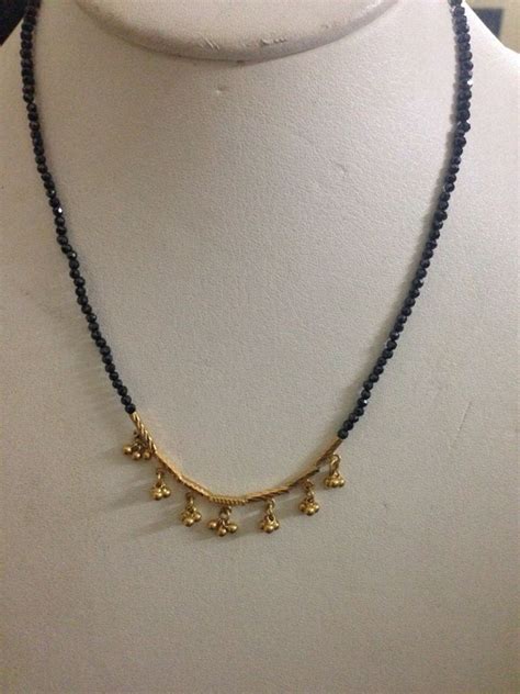 Simple Black Beads Chain For Details Whatsapp Me On 8309017981 Black
