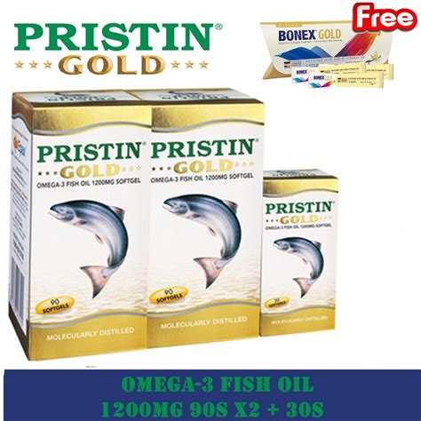 Shop for omega 3 fish oil products at walmart.com. Pristin Gold Omega-3 Fish Oil 1200mg (90's x 2 + 30's ...