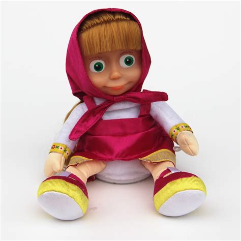 New Masha And Bear Toys Recorder Stand Up And Get Down Russian Language Masha And Bear Dolls