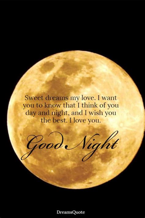 35 Good Night Quotes For Her And Love Messages With Images Dreams Quote