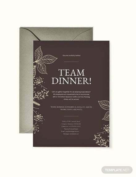 Formal Dinner Invitation Templates Free Download Master Template