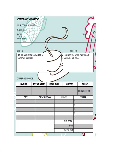 Catering Receipt 6 Examples Format Pdf Examples