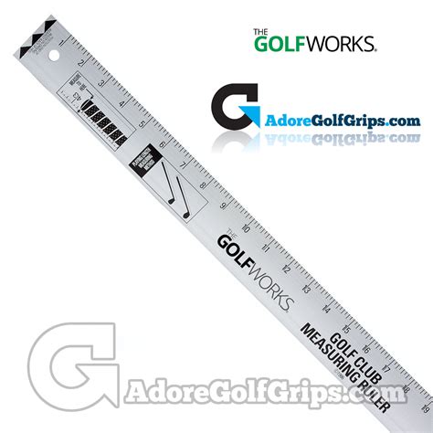 The Golfworks 48 Inch Aluminium Ruler Ideal For Golf Club Measuring