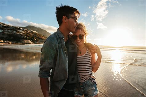 Photos Romantic Young Couple Standing Togeth 126287