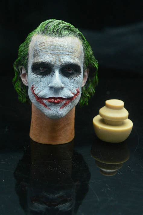 custom joker mj12 1 6 head sculpt for hot toys dx01 dx11 narrow shoulder body in action and toy