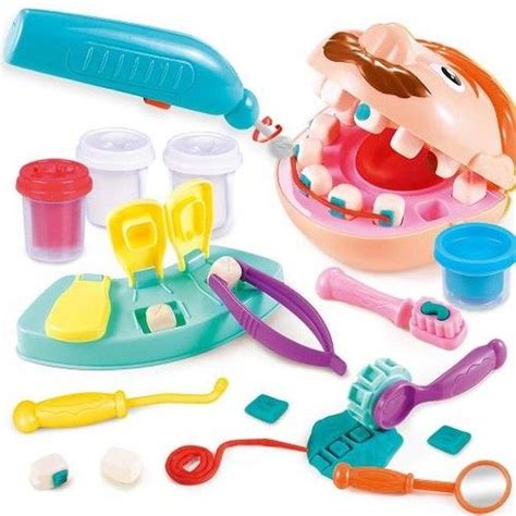 An Assortment Of Toys Such As Toothbrushes Dental Floss And Other Items
